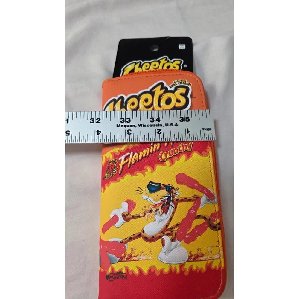 Cheetos Flamin Hot Crunchy Wallet Wristlet Chester Cheetah NWT Zip
